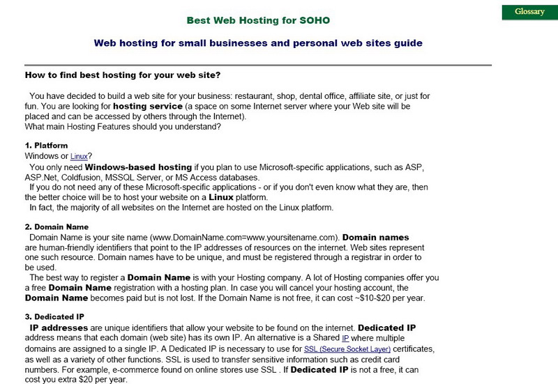 Screenshot for Best web hosting for small business 2.0
